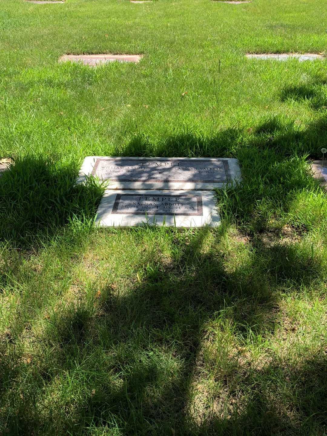 William Abbott Temple's grave. Photo 4