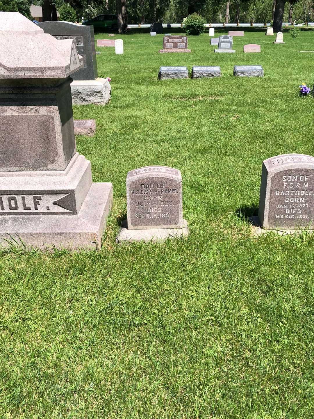 Mary M. Van Bramer's grave. Photo 2