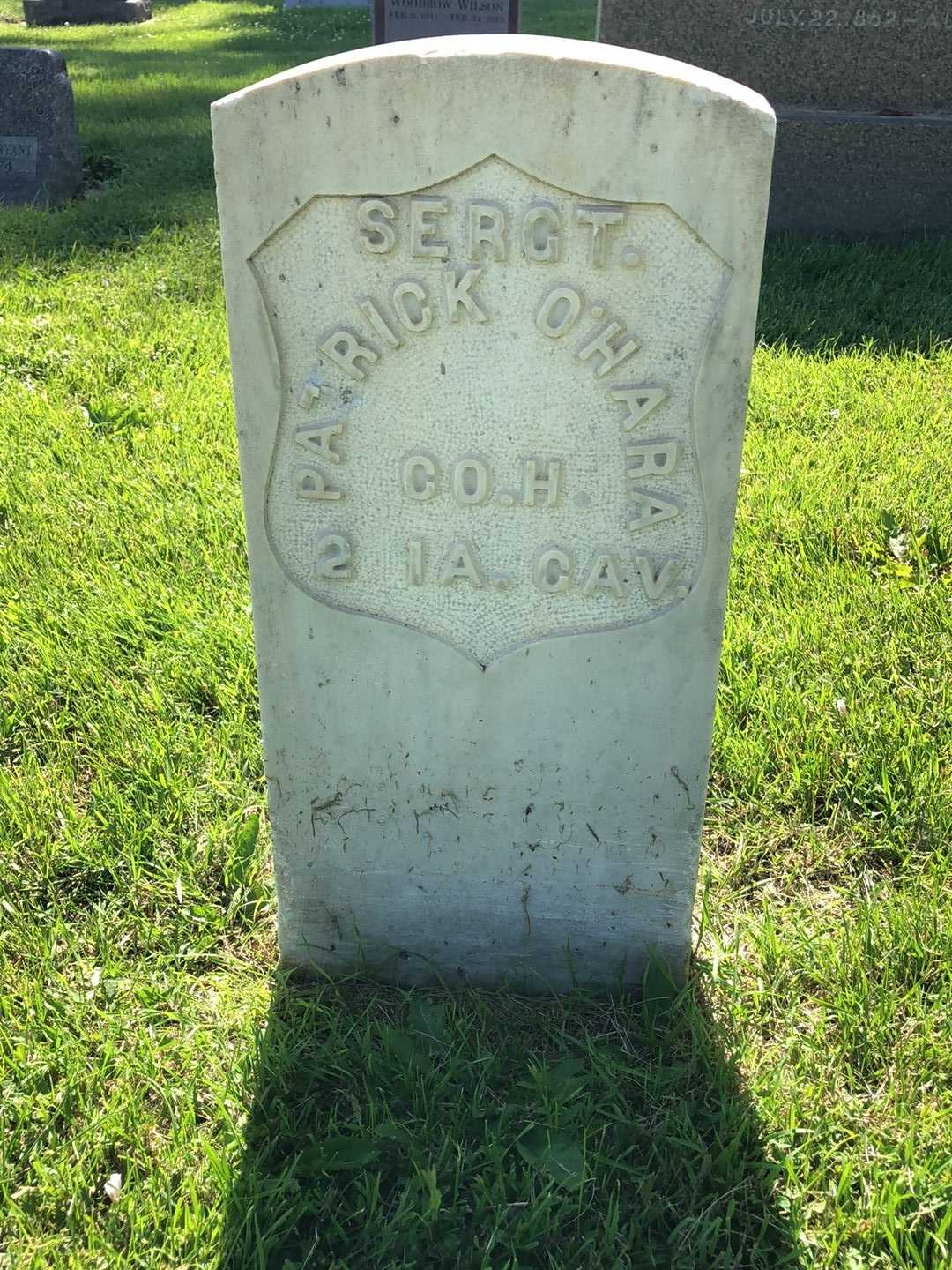 Patrick O'Hara's grave. Photo 1