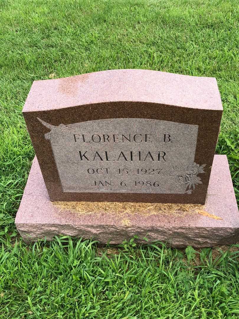 Florence B. Kalahar's grave. Photo 1