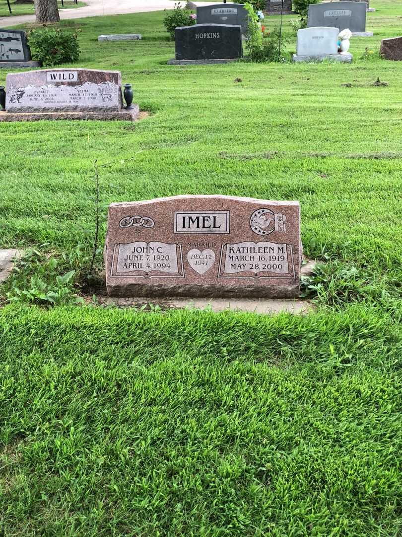 John Cecil Imel's grave. Photo 2