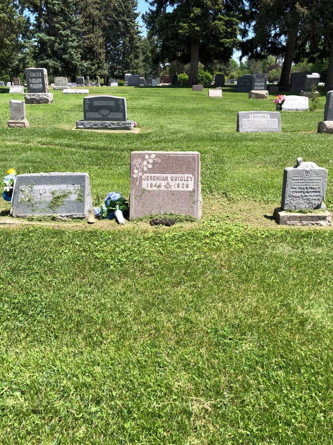 Jeremiah Quigley's grave. Photo 2