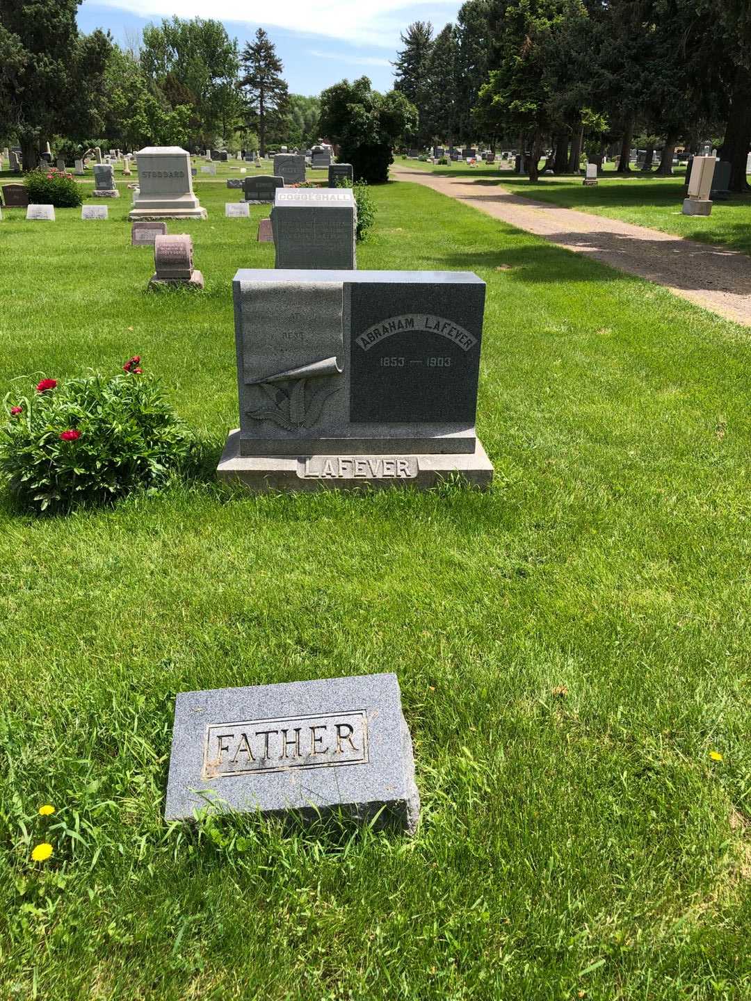 Abraham LaFever's grave. Photo 2