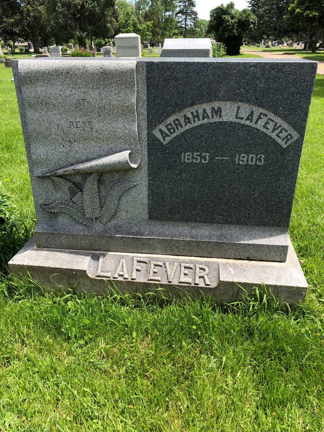 Abraham LaFever's grave. Photo 1