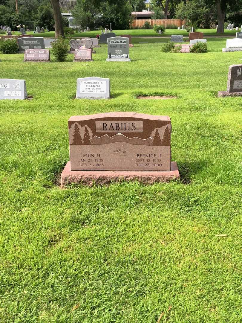 John Henry Rabius's grave. Photo 2