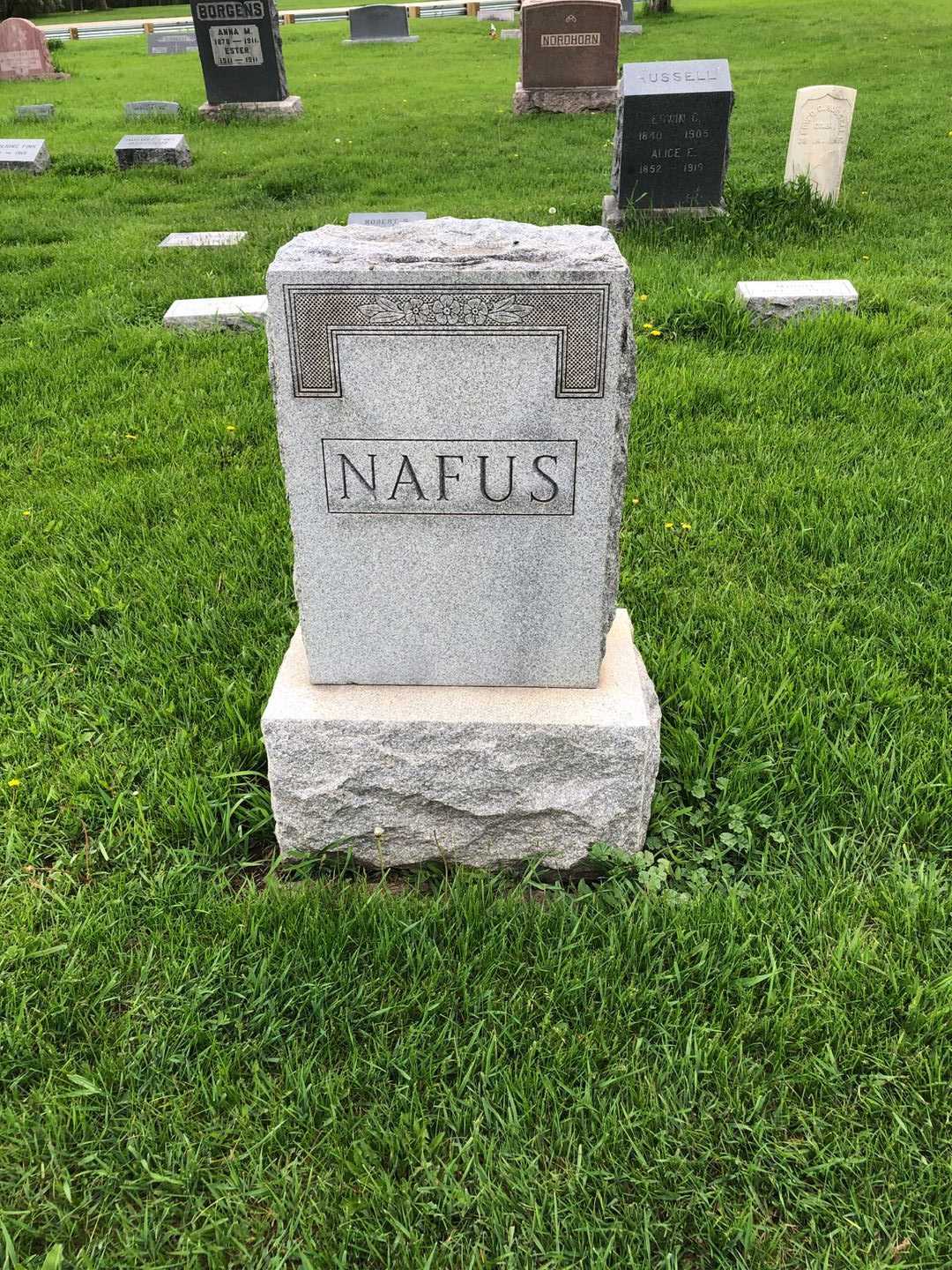 Minnie Nafus's grave. Photo 1