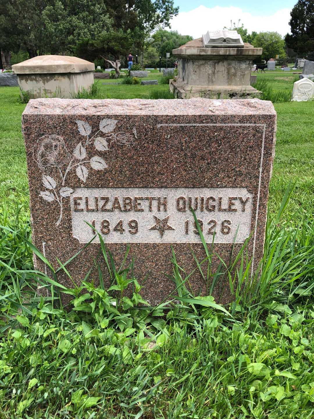 Elizabeth Quigley's grave. Photo 1