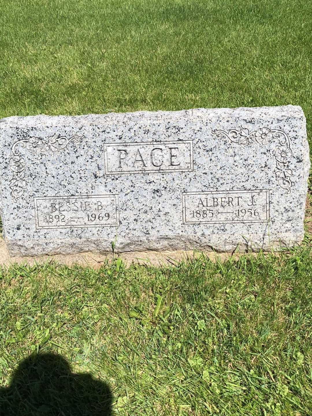 Albert J. Pace's grave. Photo 1