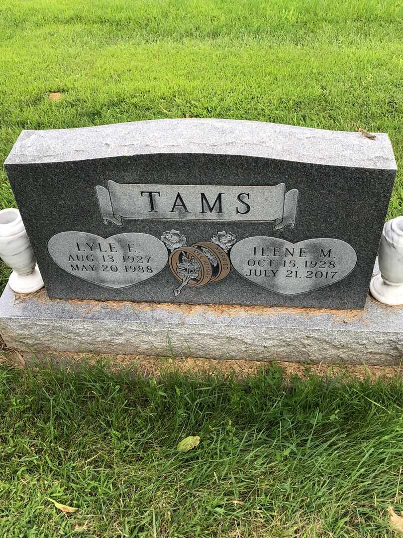 Ilene M. Tams's grave. Photo 1