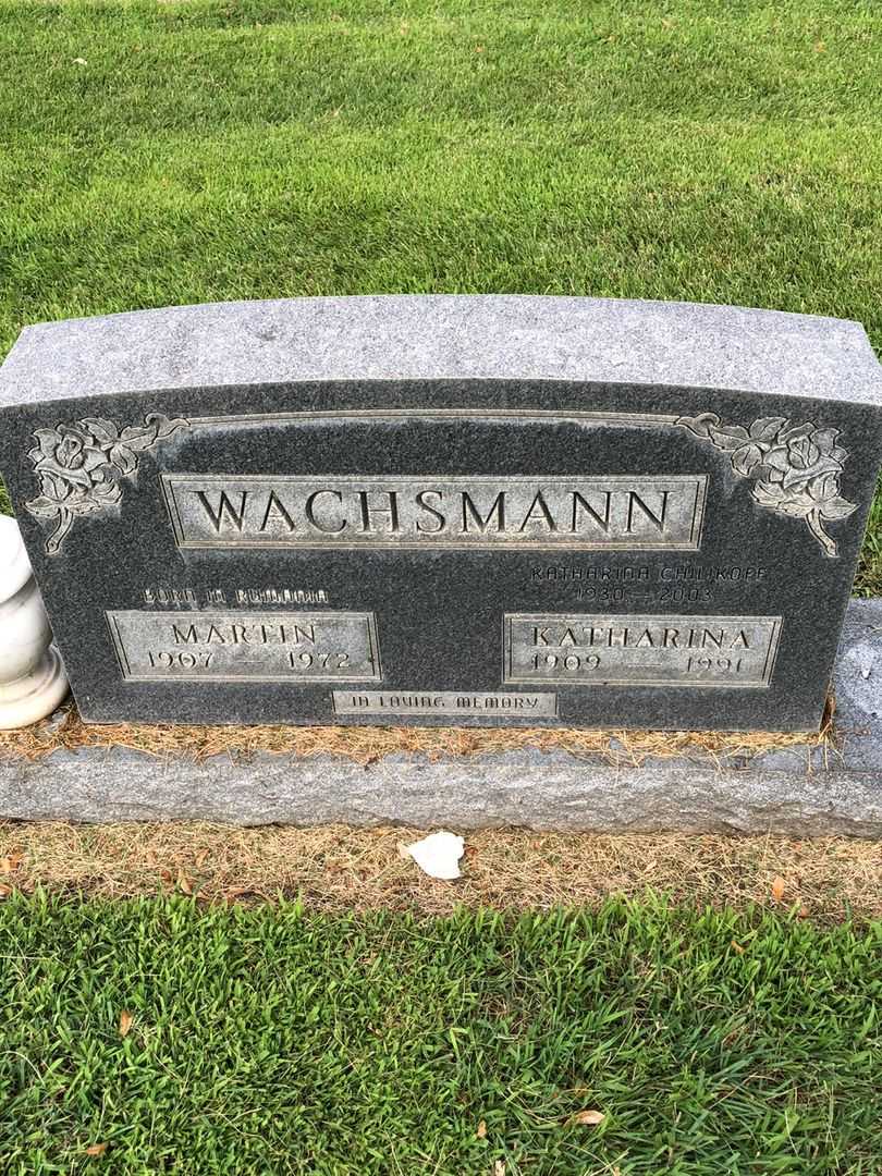 Martin Wachsmann's grave. Photo 1