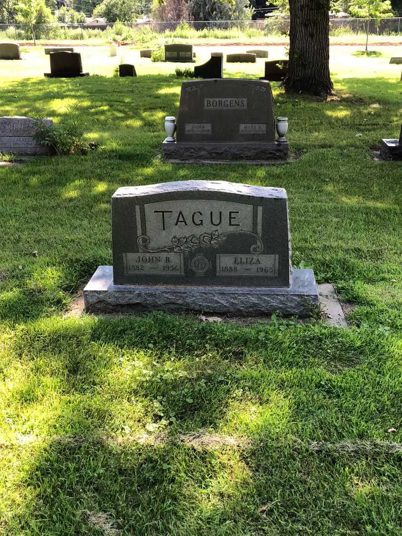 Eliza Tague's grave. Photo 2