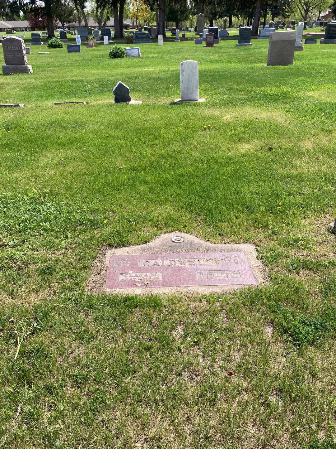 Clara M. Caldwell's grave. Photo 2