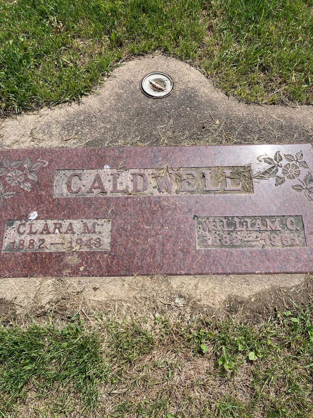 Clara M. Caldwell's grave. Photo 1