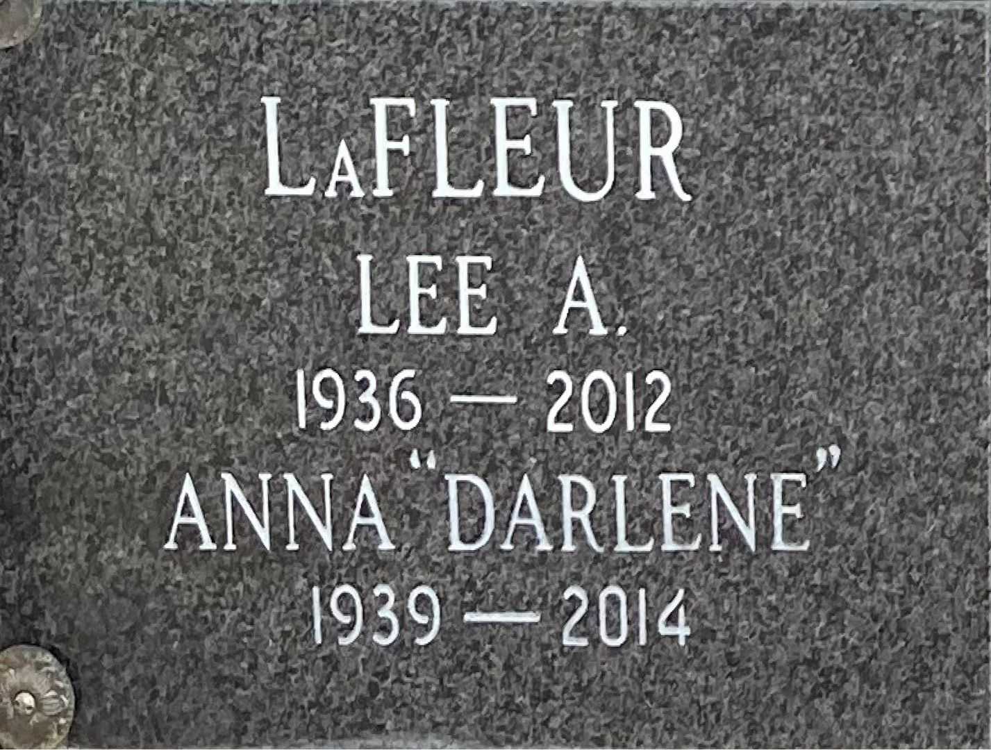 Lee A. LaFleur's grave