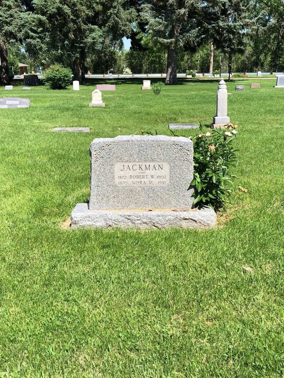 Robert Wilbur Jackman's grave. Photo 2