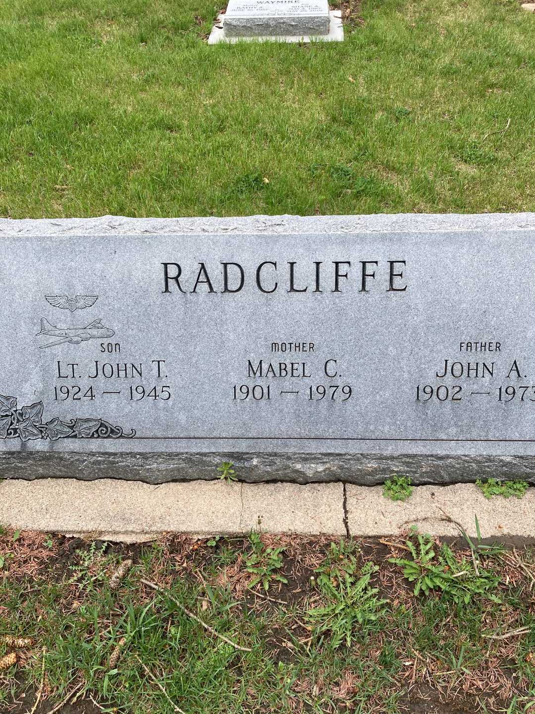 Jerome A. Radcliffe's grave. Photo 4