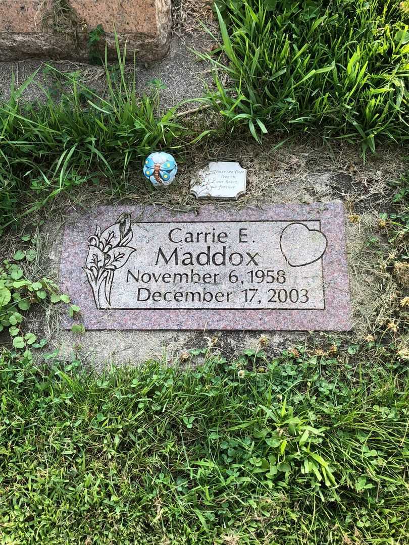 Carrie E. Maddox's grave. Photo 4