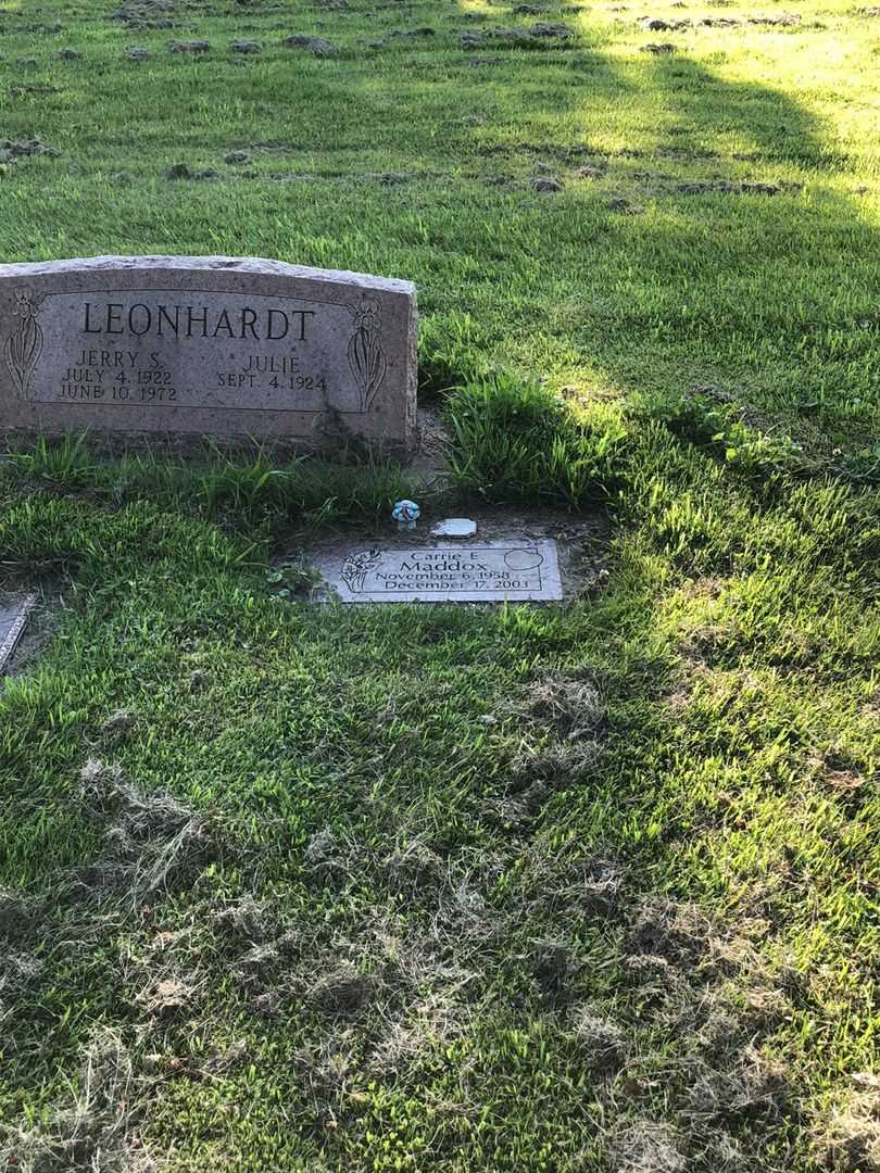 Julie Titensor Leonhardt's grave. Photo 3