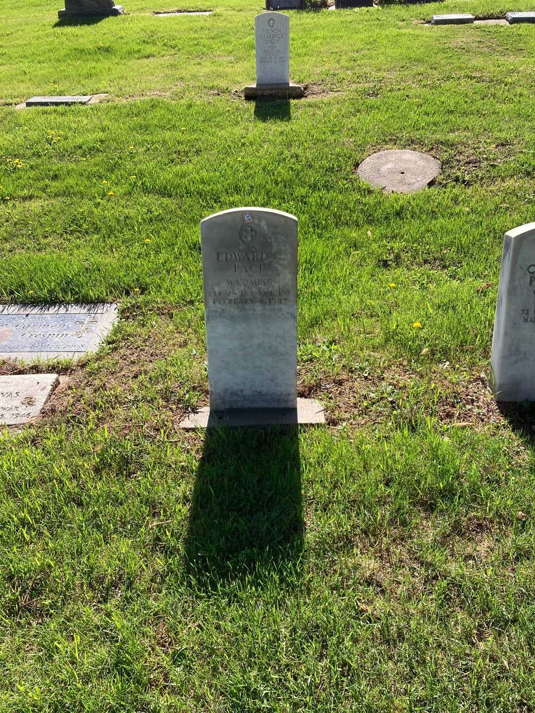 Edward G. Page's grave. Photo 2