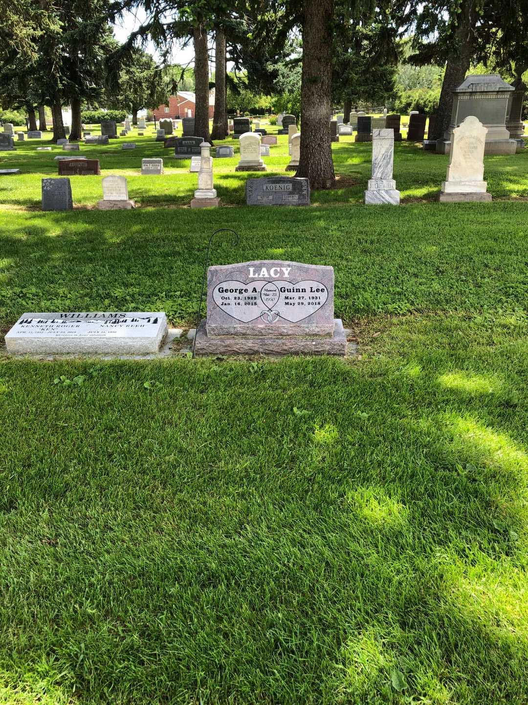 George A. Lacy's grave. Photo 2