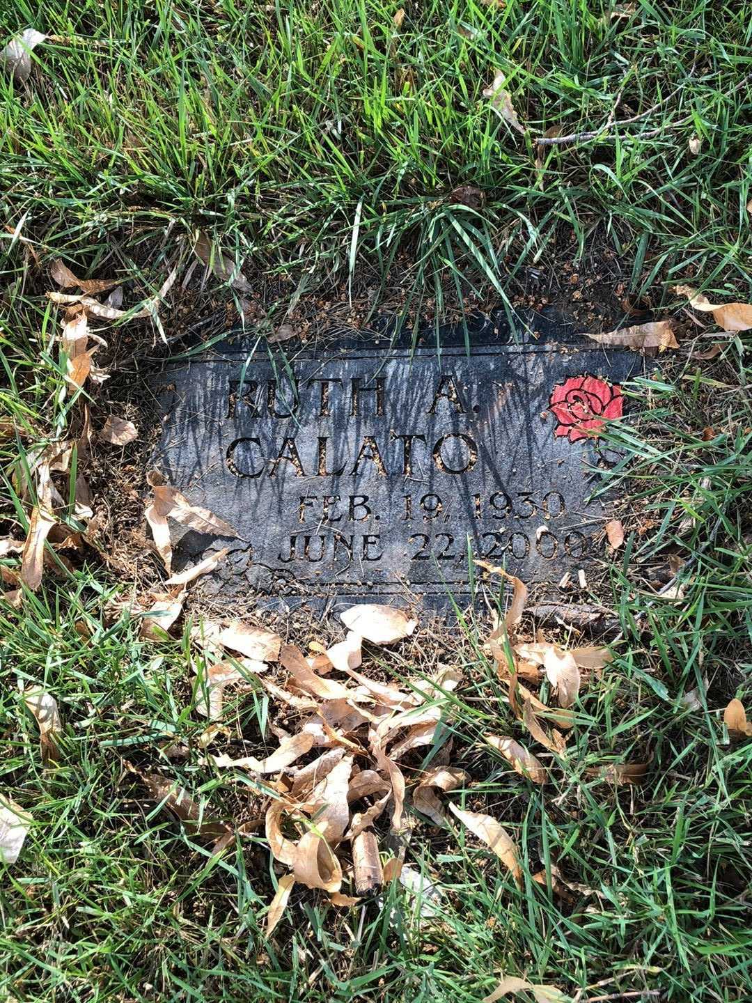 Ruth A. Calato's grave. Photo 1