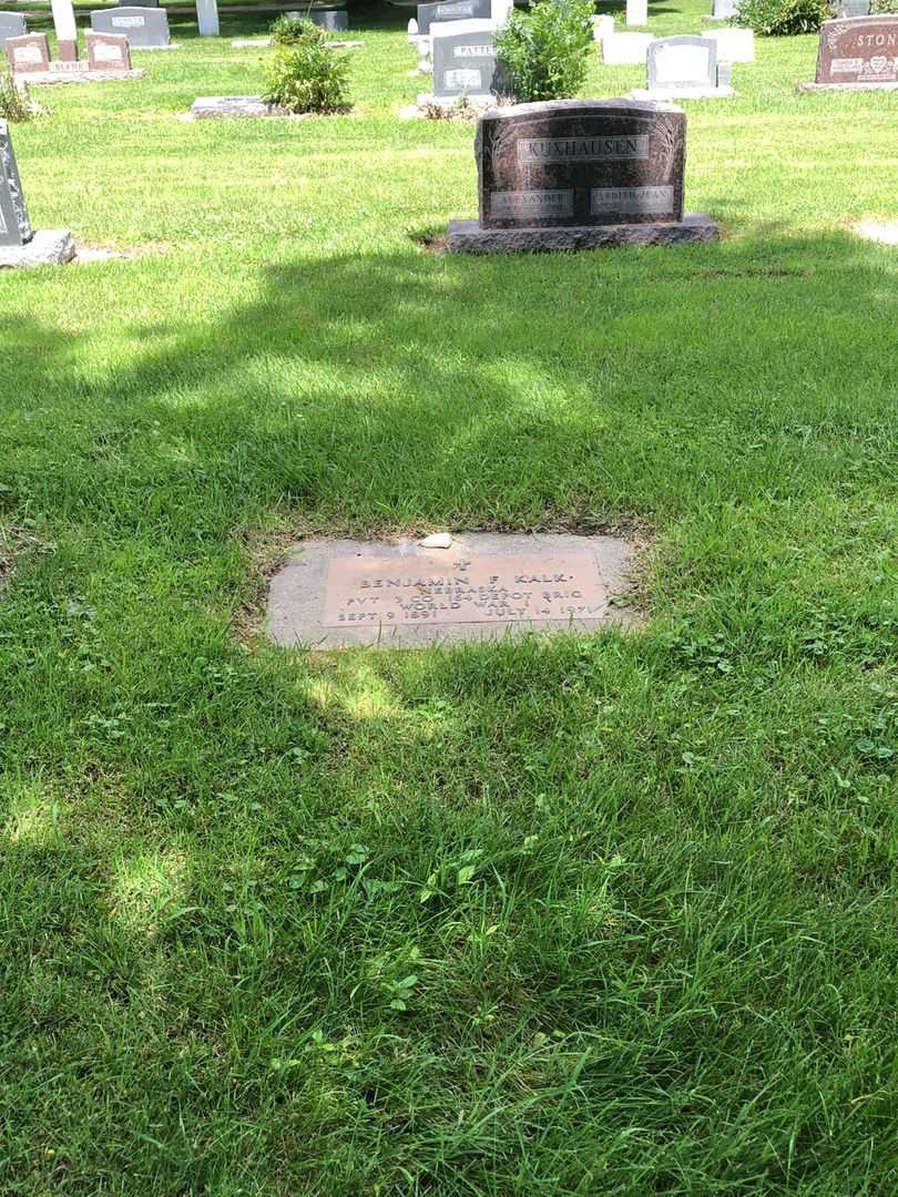 Benjamin Frederick Kalk's grave. Photo 2