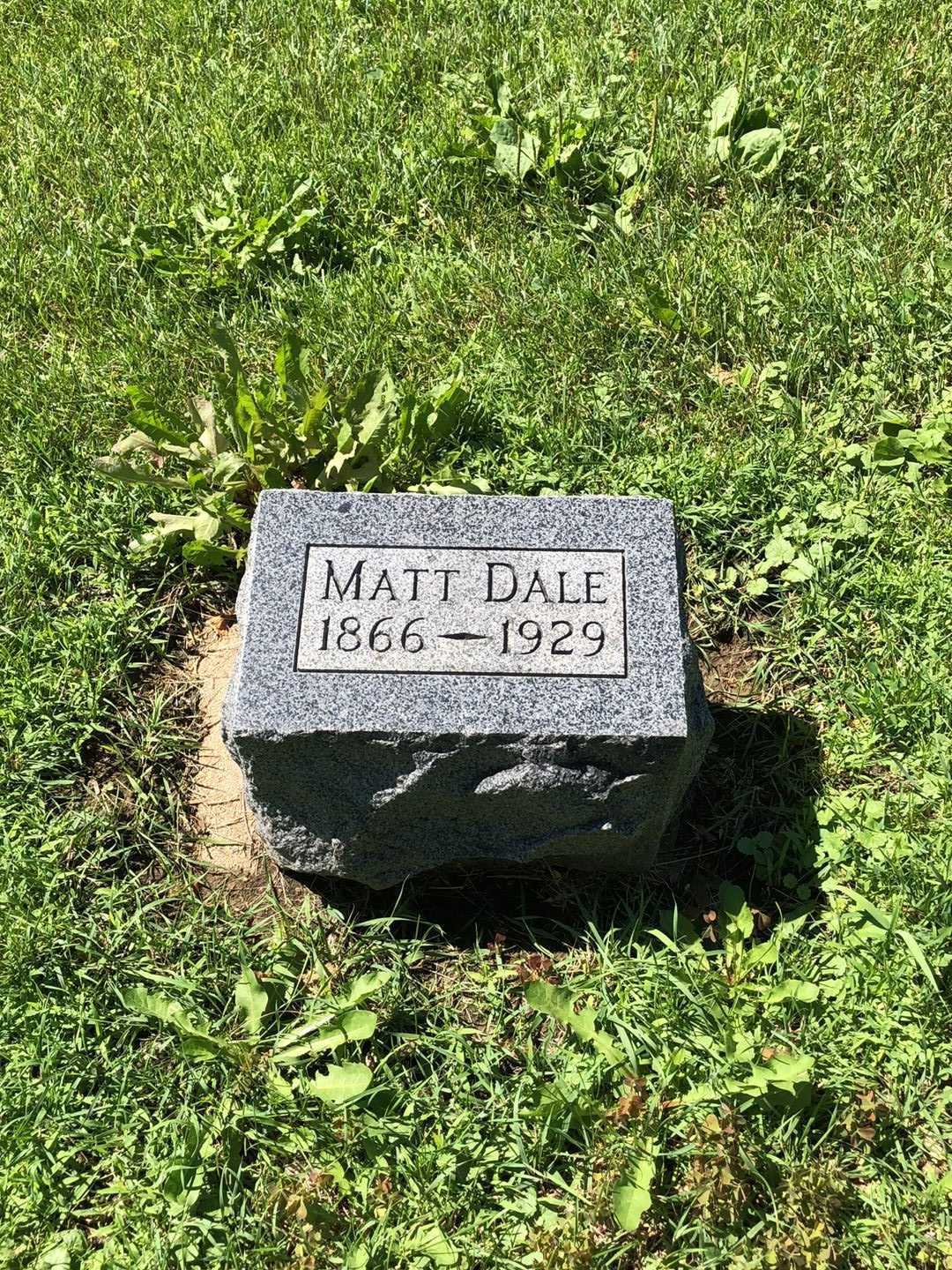 Matthew "Matt" Dale's grave. Photo 1