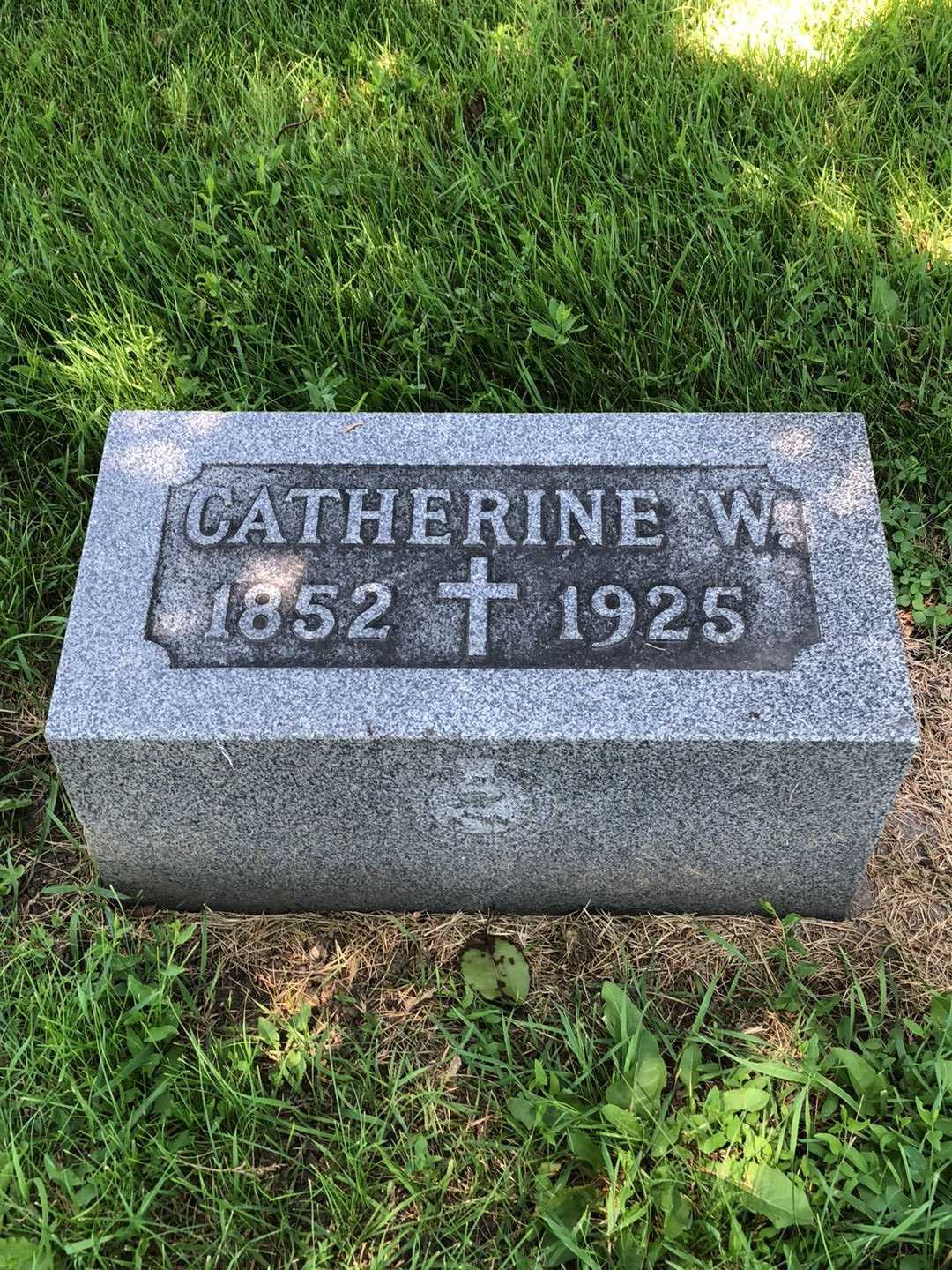 Catherine W. Daley's grave. Photo 3