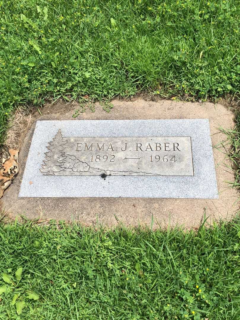 Emma J. Raber's grave. Photo 1