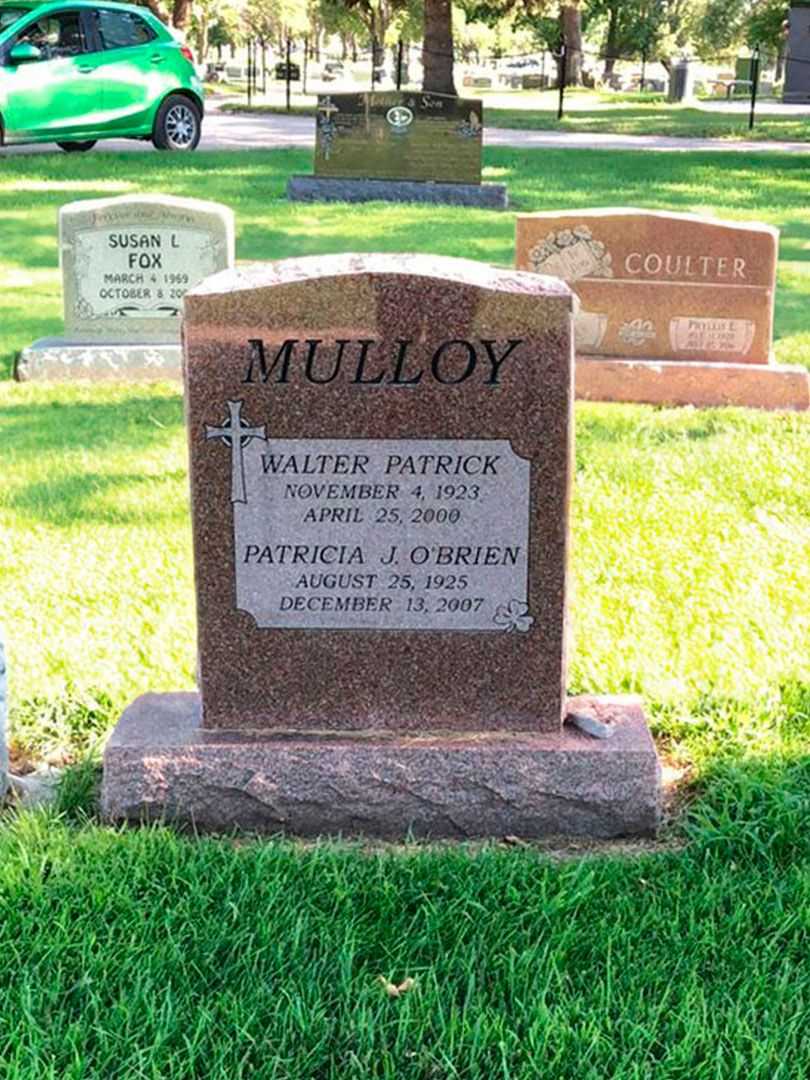 Patricia J. O'Brien Mulloy's grave. Photo 1