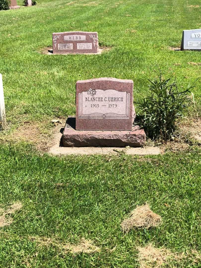 Blanche C. Uhrich's grave. Photo 2