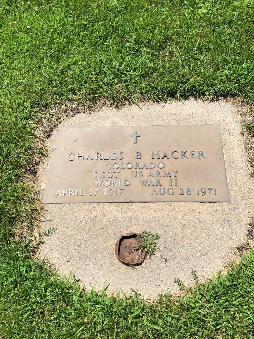 Charles B. Hacker's grave. Photo 1