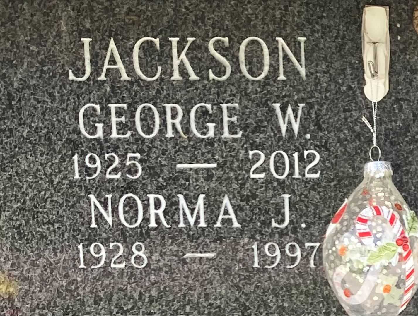 George W. Jackson's grave