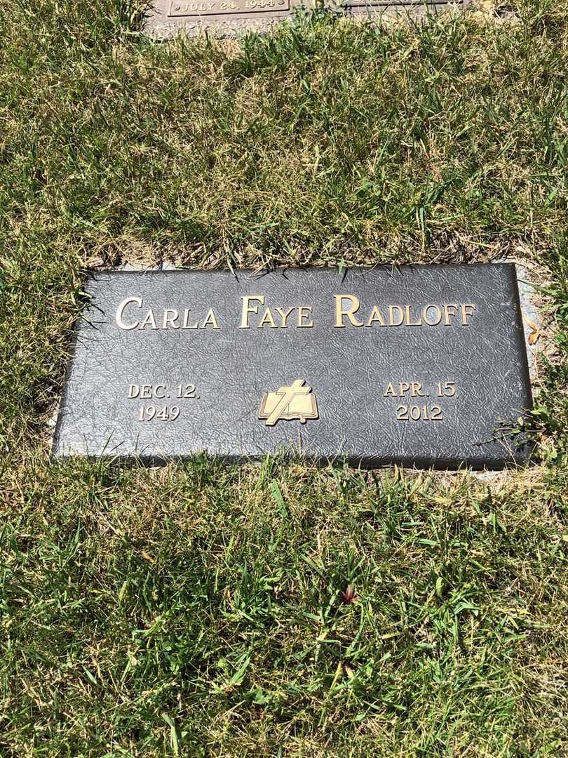 Carla Faye Radloff's grave. Photo 6