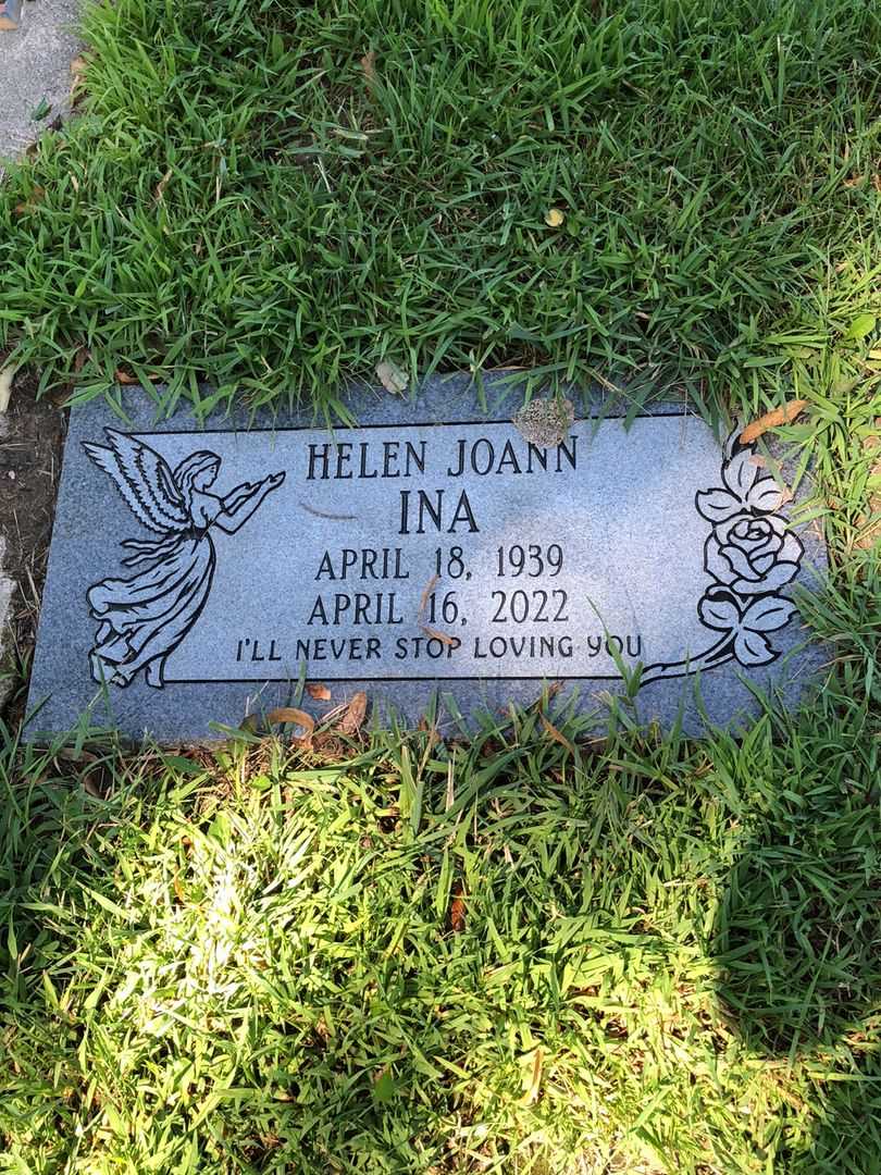 Helen Joann Ina's grave. Photo 1