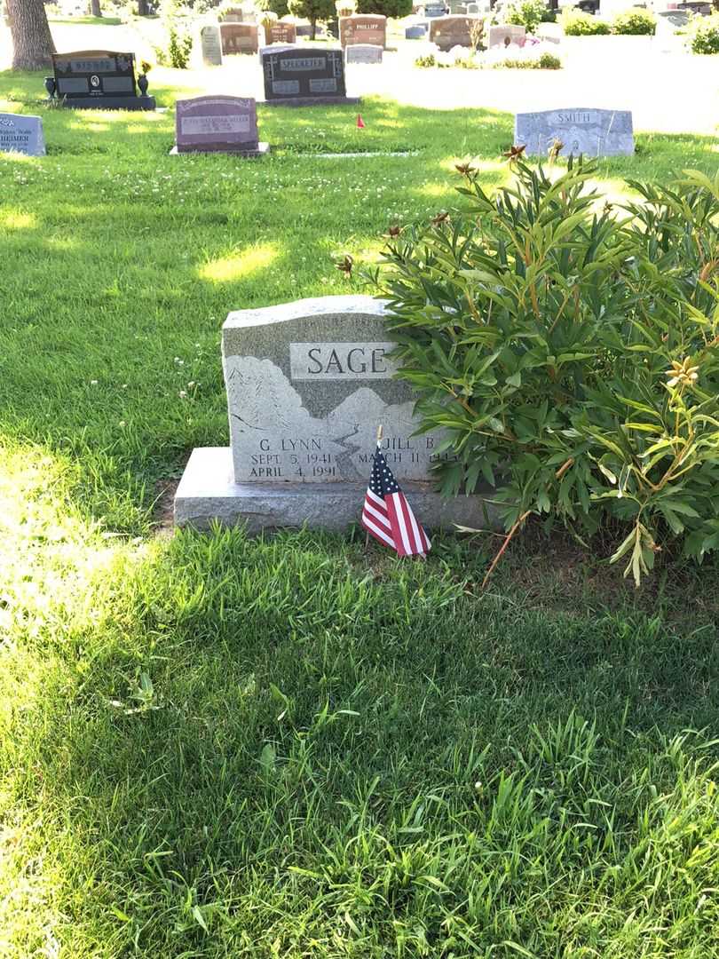 George Lynn Sage's grave. Photo 2