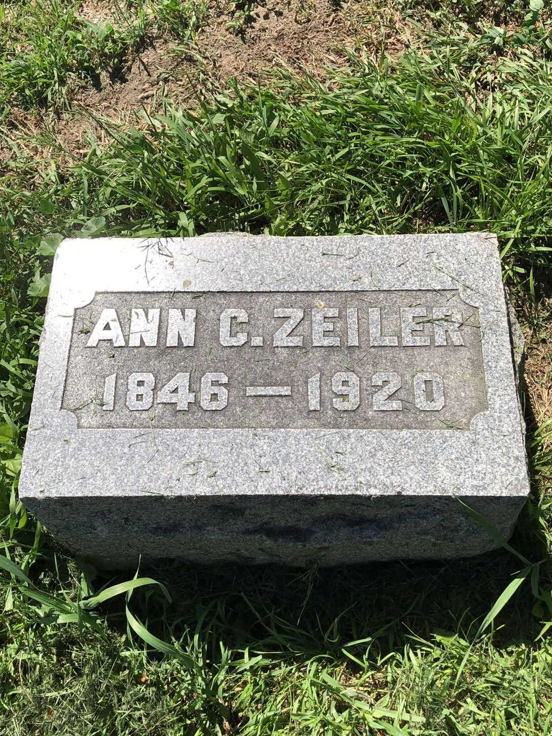 Ann Cathryne Zeiler's grave. Photo 1