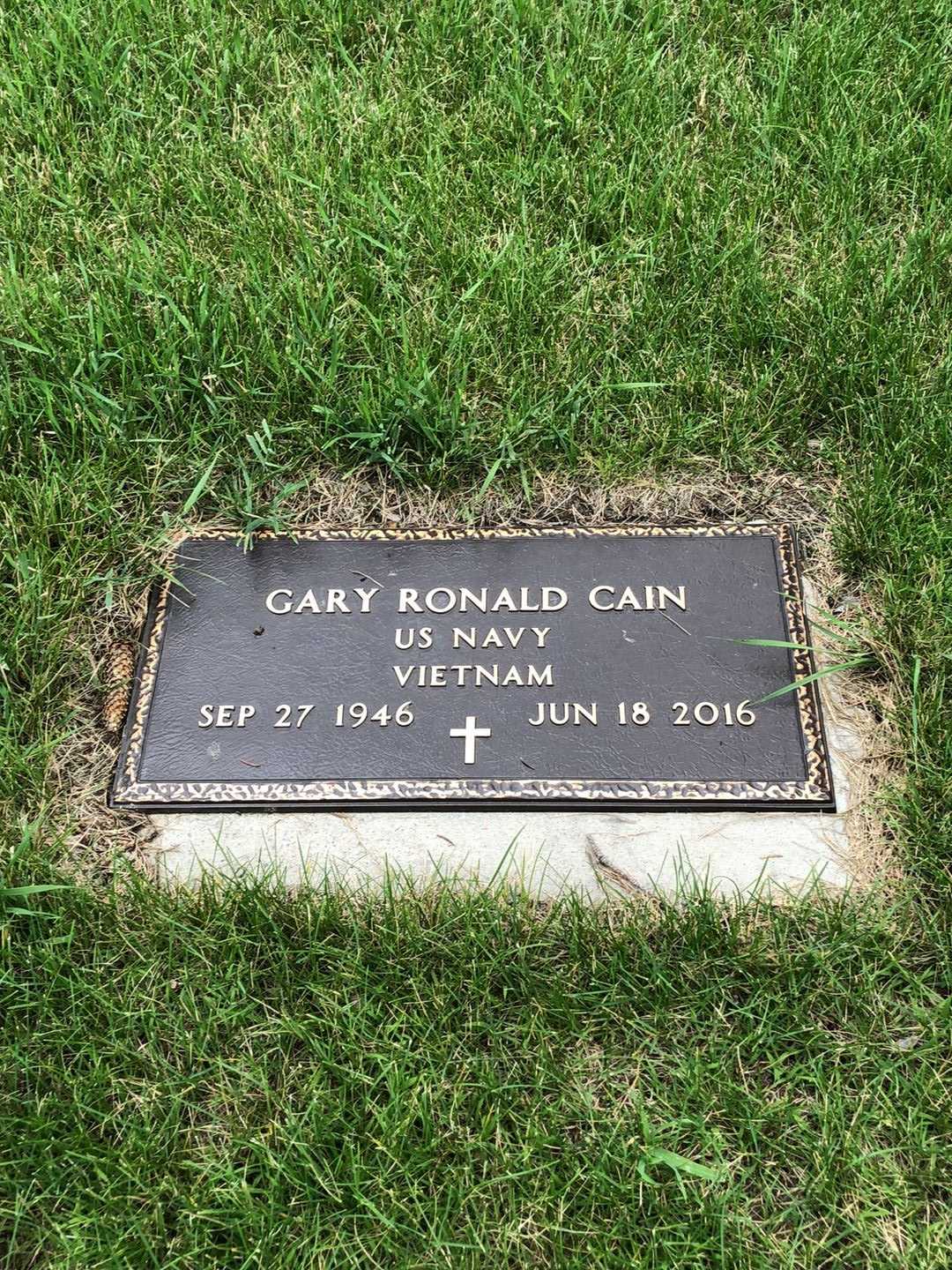 Gary Ronald Cain's grave. Photo 1