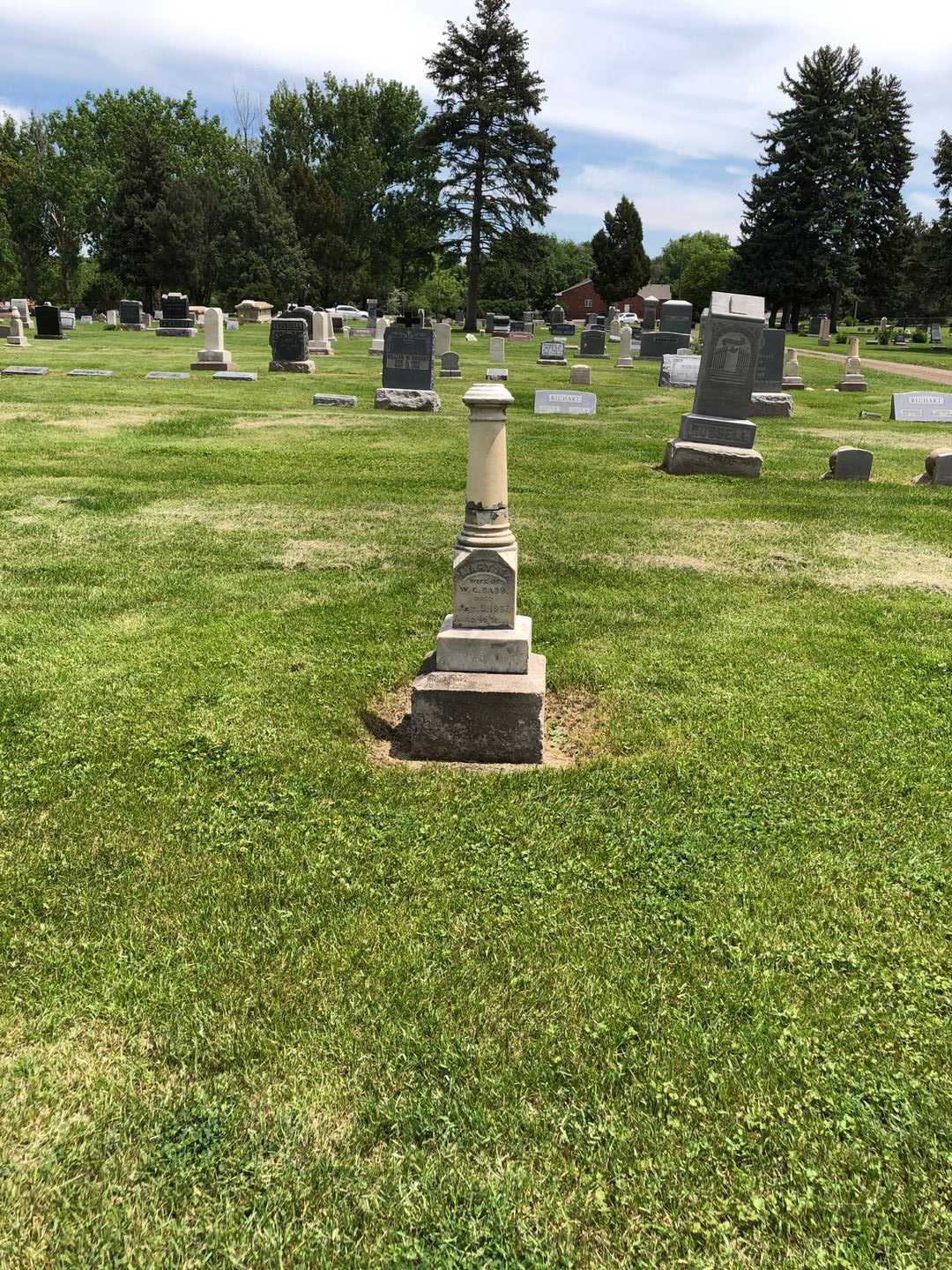 Mary M. Babb's grave. Photo 2