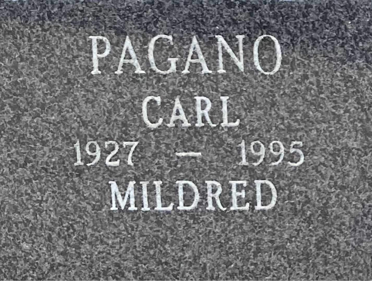 Carmine Carl Pagano's grave