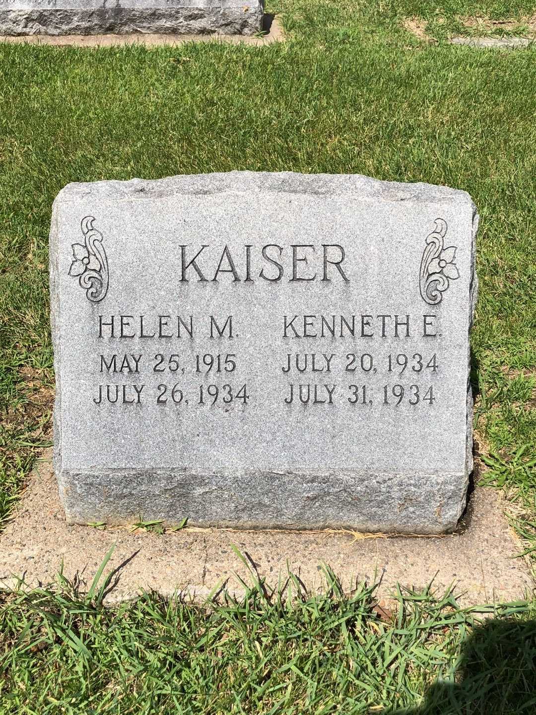 Kenneth Eugene Kaiser's grave. Photo 1