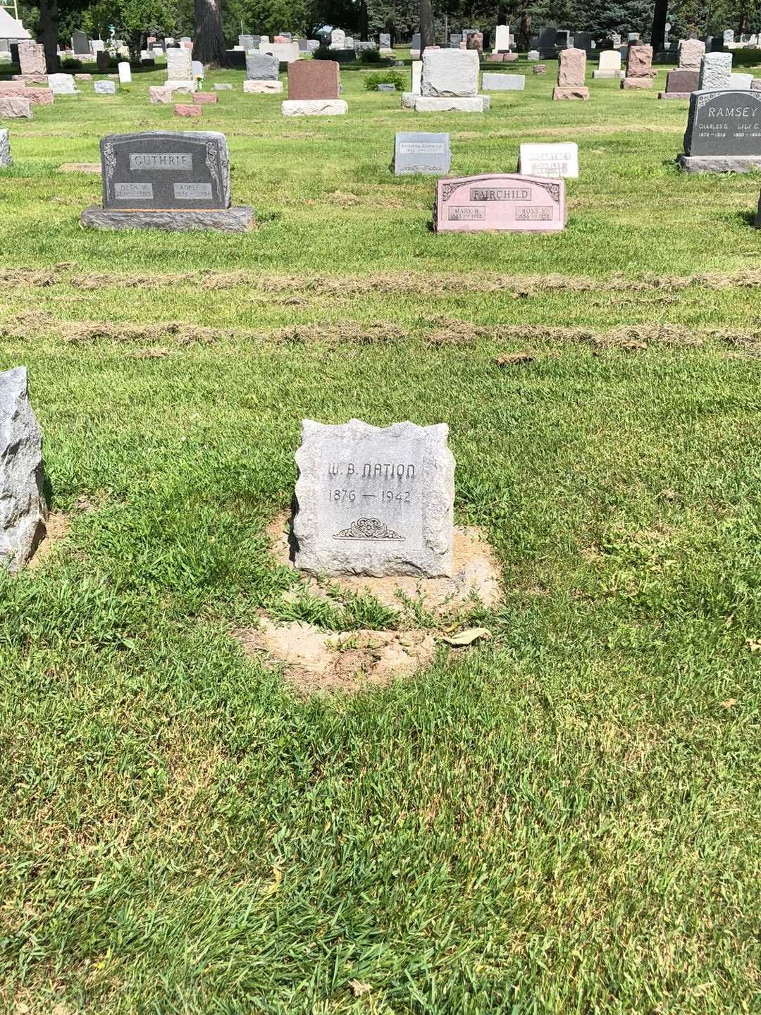 Walter Byron Nation's grave. Photo 2