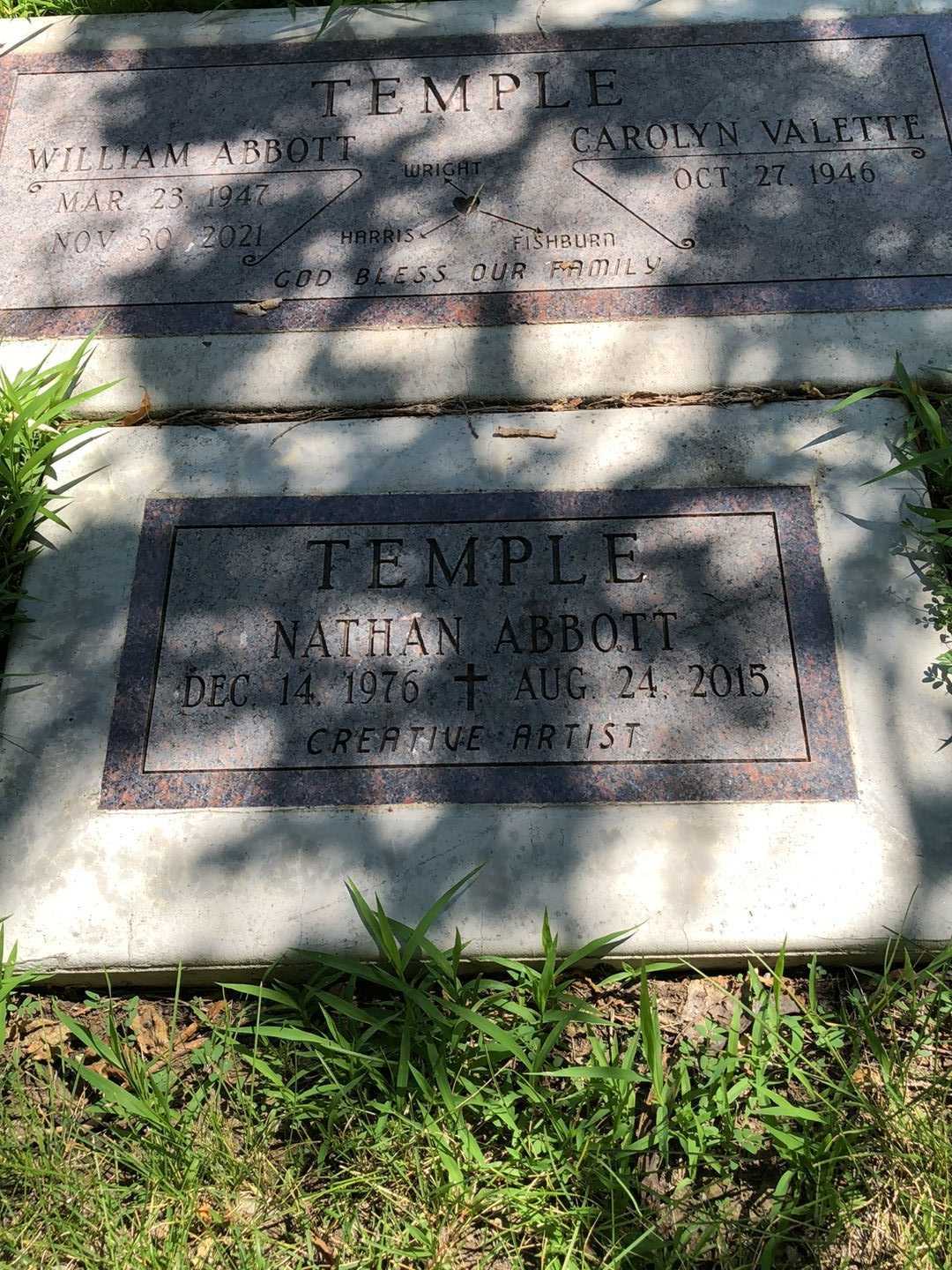 William Abbott Temple's grave. Photo 5