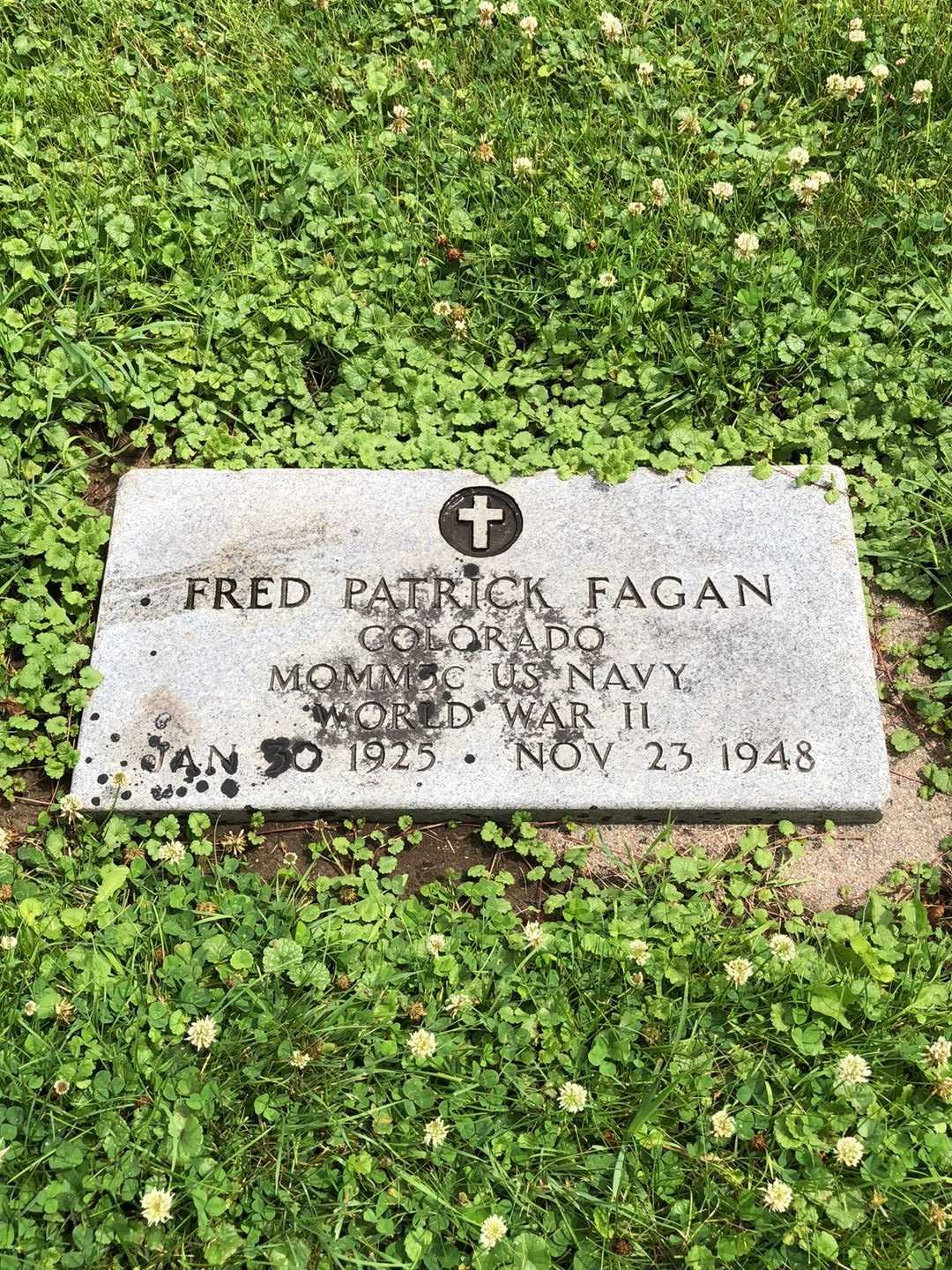 Fred Patrick Fagan's grave. Photo 1