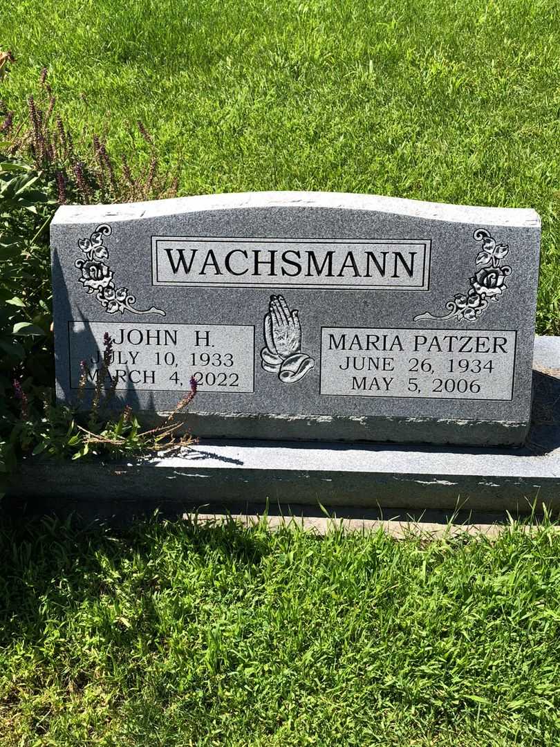 John H. Wachsmann's grave. Photo 1